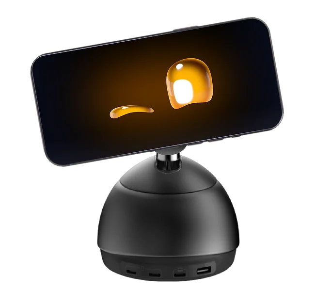 Hero product shot of the Loona DeskMate in Obsidian (black) colorway.