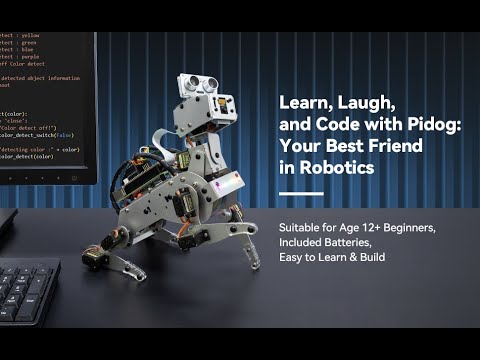 Video still: SunFounder PiDog Robot Dog Kit for Raspberry Pi
